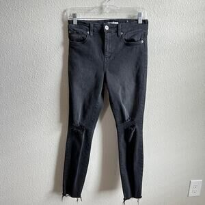 STS Blue Ellie High Rise Skinny Jeans Women's 29 Black Distressed Denim Stretch